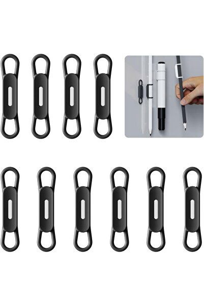 STARSTAR 10-pack silicone magnetic pen holder clips, for gel pens or dry eras...
