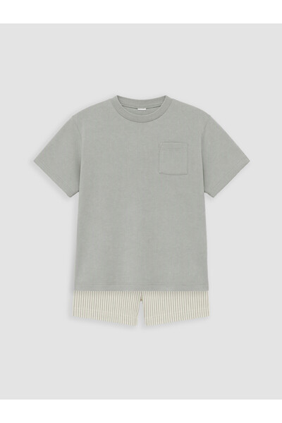 LC Waikiki Lcw Baby Green Baby Boy Shorts Set