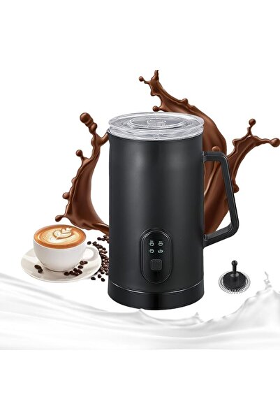 STARSTAR Black 4-in-1 Milk Frother, Heating Function, 580 ml/29 oz, Hot and C...