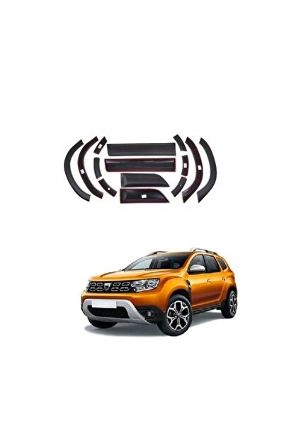 ALM Set complet ornamente bandouri protectie aripa + usi compatibil Dacia Dus...