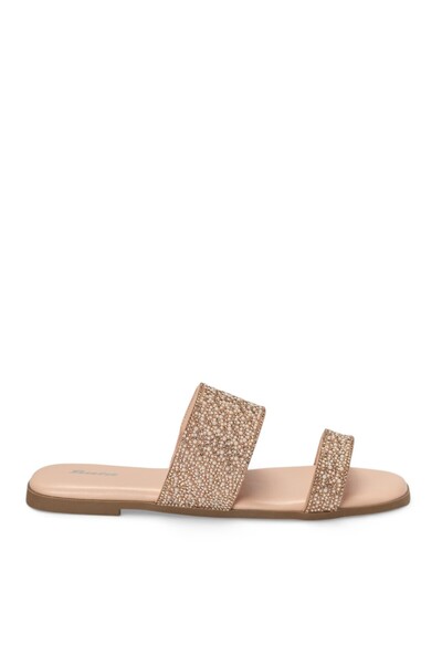 BATA Textured Dual‑Strap Slide Sandals