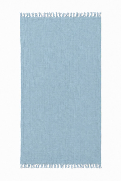 Blue Burgeon %100 Pamuk Müslin Peştemal – 80×170 cm – Saçaklı – 6 Renk
