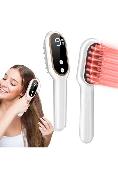 Arabest مشط ليزر لنمو الشعر، جهاز علاج فروة الرأس بالضوء الليزري لشعر أكثر كث...
