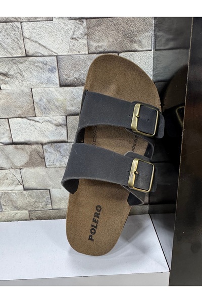 Polero Ergonomic Sole Birkentstok Model Two-Buckle Adjustable Indoor and Outdoor Use Polyurethane Women's Slippers