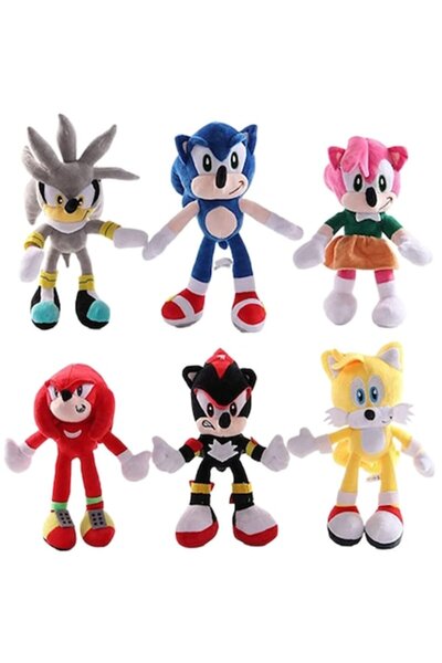 OEM Set de 6 jucarii De Plus Zenuk - Sonic Ariciul, Sonic Ariciul si Prieteni...