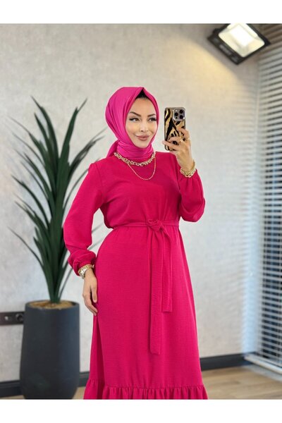 ALANURMODA 3927 Serra Dress Fuchsia