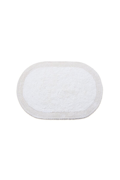 Cannon Reversible 100% Cotton Oval Bath Mat 60x90 cm – Ivory | 2000 GSM