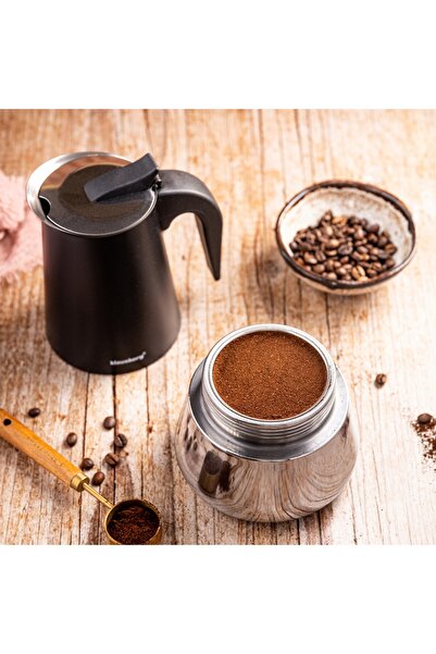 Klausberg Cafetieră KAWIARKA 12 căni din oțel inoxidabil, pentru inducție și ...