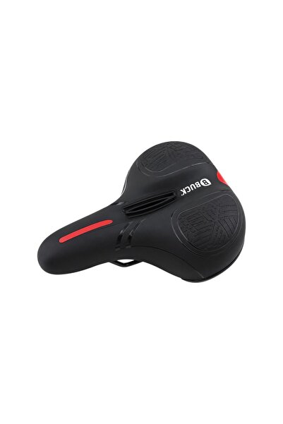 BUCK Sa bicicleta, neagra/rosie, ergonomica, confortabila