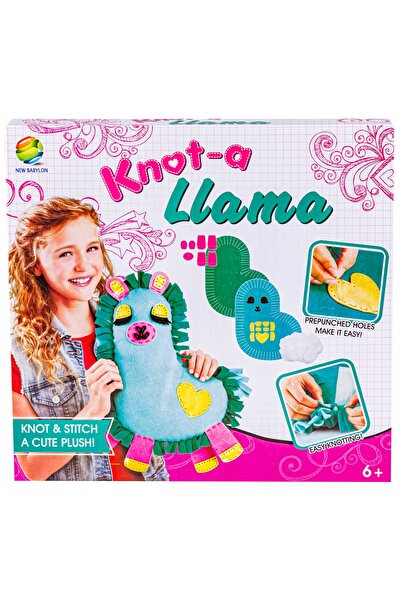ChRLD Set creativ de broderie: pernă de pluș cu personaj de companie, de cusu...