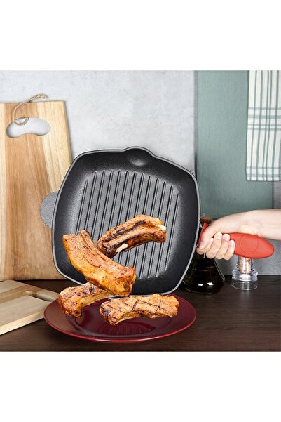 Vilde Tigaie GELIWNA grill tradițională pentru fript carne, pește, legume, 28 cm