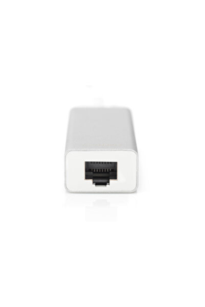 Digitus HUB/Concentrator 3 porturi USB Tip C, USB A de mare viteză cu LAN Gig...
