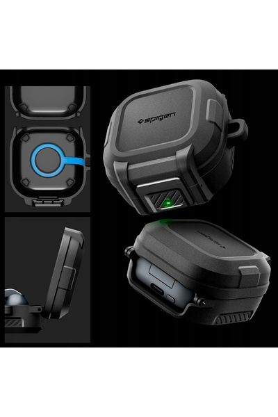 Spigen Carcasă solidă blocabilă pentru Galaxy Buds 4 / Pro, cu sistem de bloc...