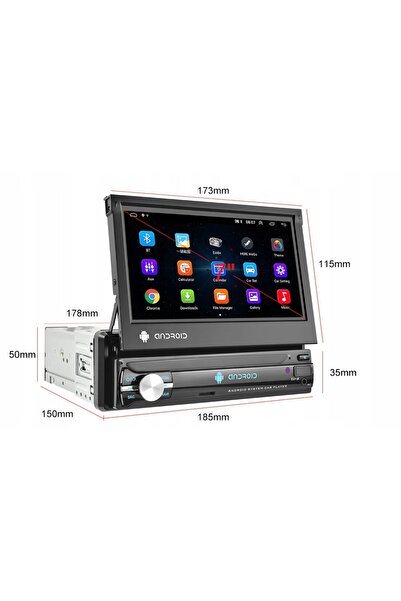 podofo Radio auto Hikity Android 1 Din Suportă Navi/WiFi DAB+ Ecran M171