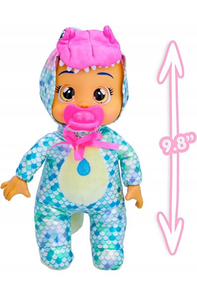 Cry Babies PĂPUȘĂ CRYING DOLL MIA DINOZAUȚI MİNUTE 25 CM LĂRĂI REALE SUZETĂ B...