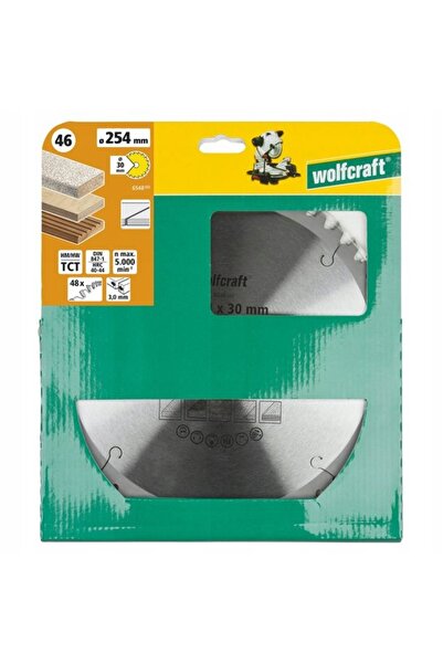 Wolfcraft 6548000 Pânză de ferăstrău circular 254x30mm 48 dinți, tăieturi cur...