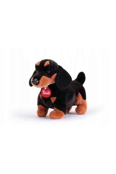 NO BRAND Jucărie de pluș cățeluș Teckel Leo, animal de pluș moale pentru bebe...