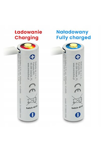 everActive BATERIE 18650 3,7V LI-ION 3500MAH MICRO USB CU PROTECȚIE