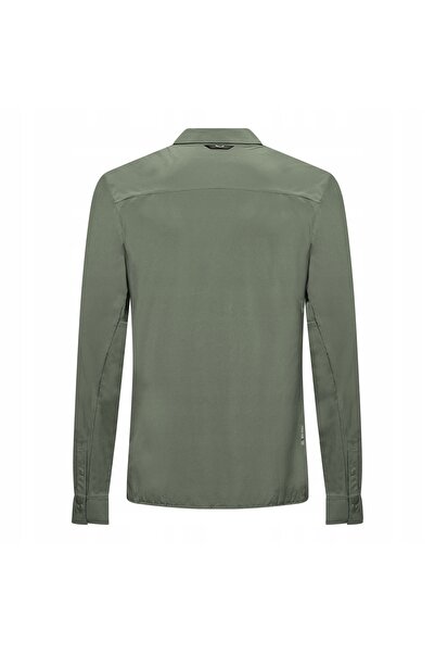 Salewa Cămașă de drumeție pentru bărbați Puez L/S - Verde decolorat L (50)