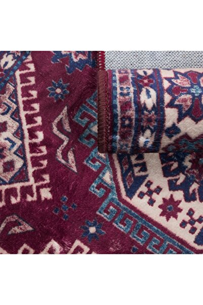 NO BRAND Covor Living 3x4m Clasic Tradițional Mega Mare 300x400 Bordeaux Lavabil