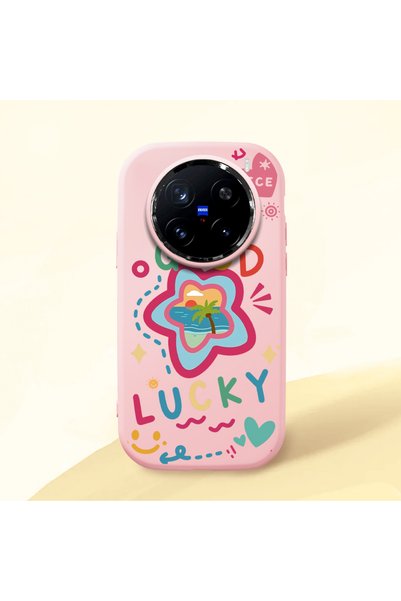 Hontinga Vivo X200 Pro Compatible Case Camera Protector Pink Silicone Couple ...