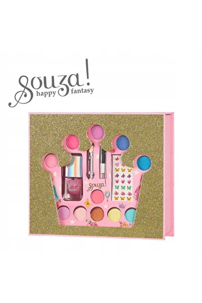 NO BRAND Set de machiaj pentru copii, cu coroană, 15 piese Souza!