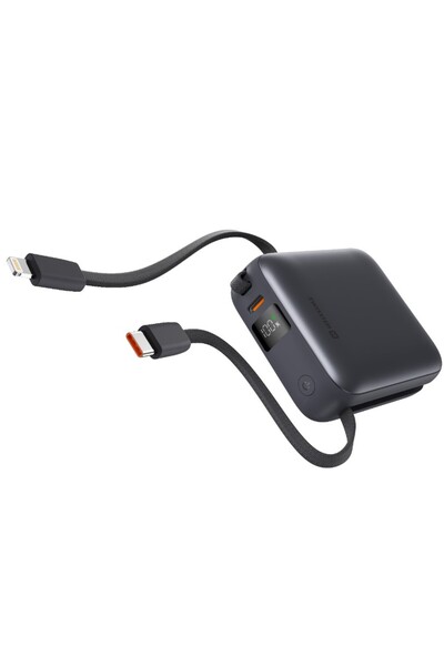 SWISSTEN Powerbank 10000mAh USB-C cu cablu USB-C și Lightning integrat