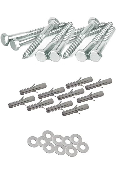 Duravel Hex Head Coach Screws with Washer & Plug for Heavy Timber and Concret...