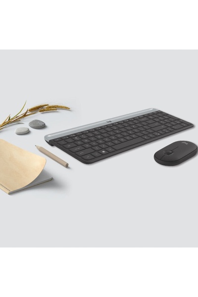 logitech Set wireless subțire MK470