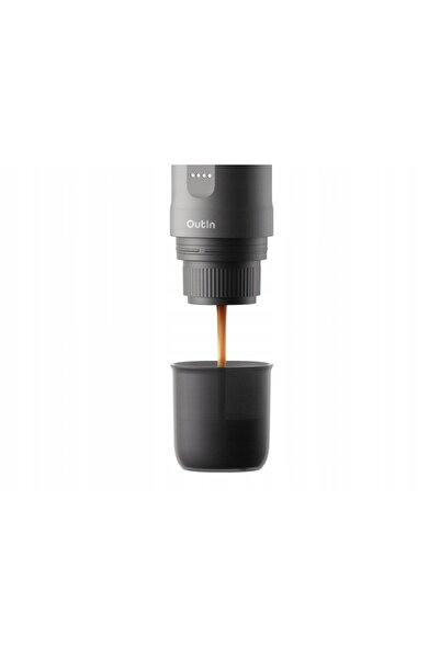 NO BRAND Set cafetieră portabilă Outin Nano 7500mAh (Gri) + Husă de protecție