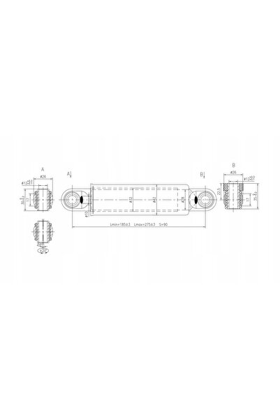 NO BRAND GLOBAL TRADE amortizor pentru punte de remorcă 1500-3000 kg cu suspe...