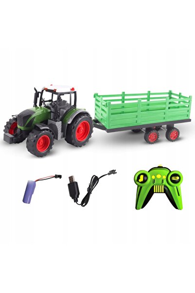 NO BRAND TRACTOR MARE CU TELECOMANDĂ ȘI REMorcă, TRACTOR DE 50 CM, 2.4 GHz, T...