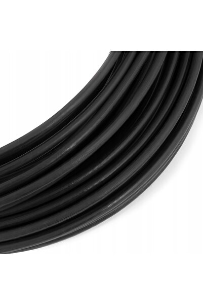 NO BRAND Cablu de oțel cu înveliș din PVC 5/8mm 6x7 NEGRU 100m