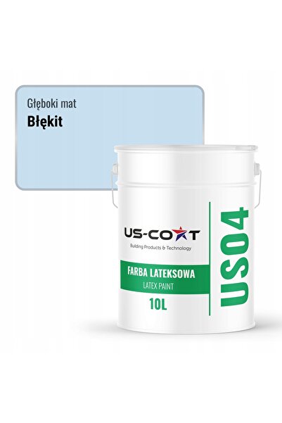 NO BRAND Vopsea latex pentru pereți, culoare albastru cer H0169, 10L, mat int...