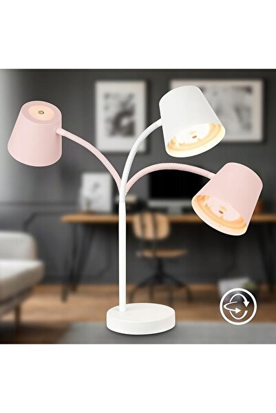 NO BRAND Lampă de masă/noptieră LED, fără fir, cu control tactil, pentru citit
