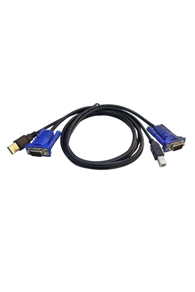 Leonpro USB Kvm Switch Vga Printer Adapter Cable 1.4m