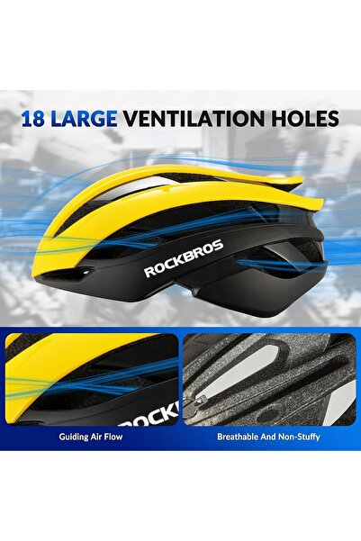ROCKBROS CĂȘTĂ DE BICICLETĂ BĂRBAȚI FEMEI ȘOSEA ORAȘ MTB MĂRIME 58-61 cm L