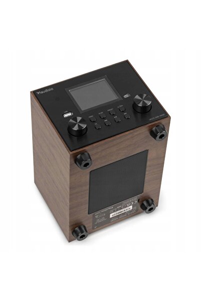 NO BRAND Radio DAB+ FM cu subwoofer, lemn închis la culoare, Audizio Vieste, ...