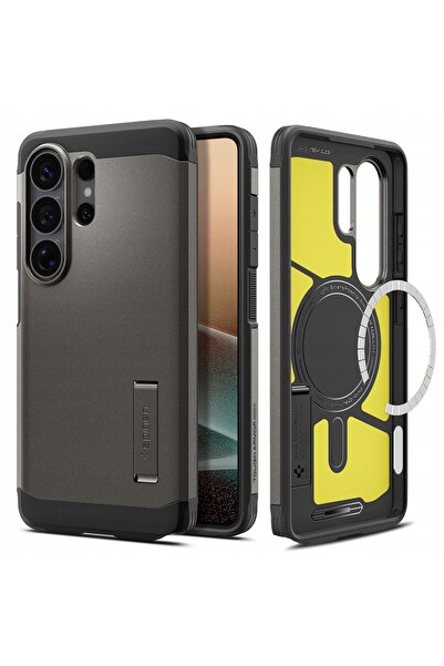 Spigen Husă Galaxy S26 Ultra, Capac spate pentru MagSafe, Husă + Suport, Rezi...