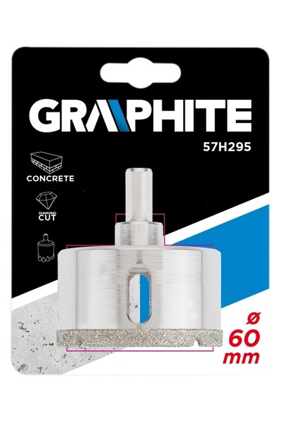 graphite 57H295 Burghiu cu vârf de diamant pentru gresie 60mm