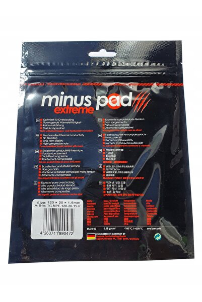 Thermal Grizzly Minus Pad Extreme Pastă Termică 120x20x1.5 mm