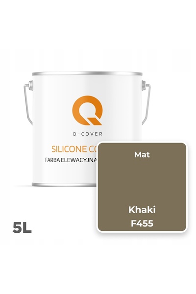 NO BRAND Vopsea siliconică pentru fațade 5L Kaki F455 Rezistentă la UV