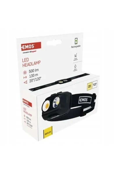 NO BRAND Lanternă COB LED 500lm 130m REÎNCĂRCABILĂ USB-C 1200mA IP44 EMOS P3542