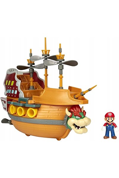 NO BRAND SUPER MARIO DELUXE SET NAVA A LUI BOWSER JUCĂRIE DE COLECȚIE