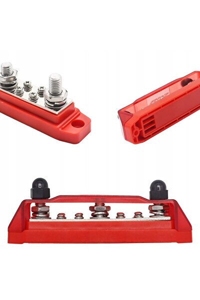 NO BRAND BARĂ DE MASĂ BUSBAR 150 A ȘURUBURI 3 x M8 8 x M4