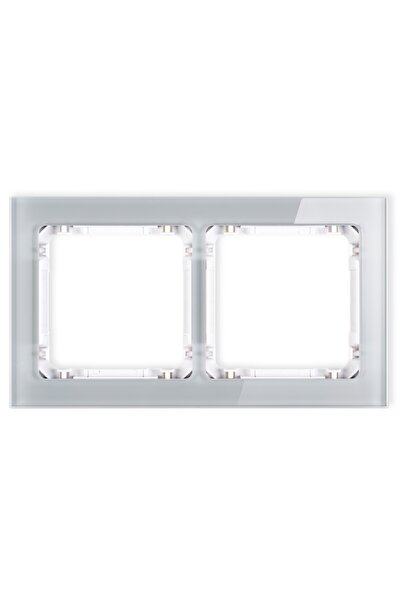 NO BRAND Ramă dublă gri/albă 15-0-DRS-2 DECO KARLIK