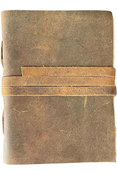 NO BRAND Jurnal de călătorie din piele A5 vintage, cu pagini interioare tip c...
