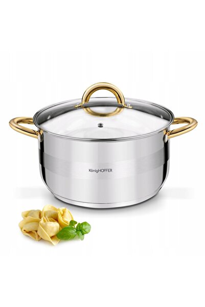 Konighoffer GARNEK DUŻY Inducție Oțel Faro Gold 9,2 l 28 cm