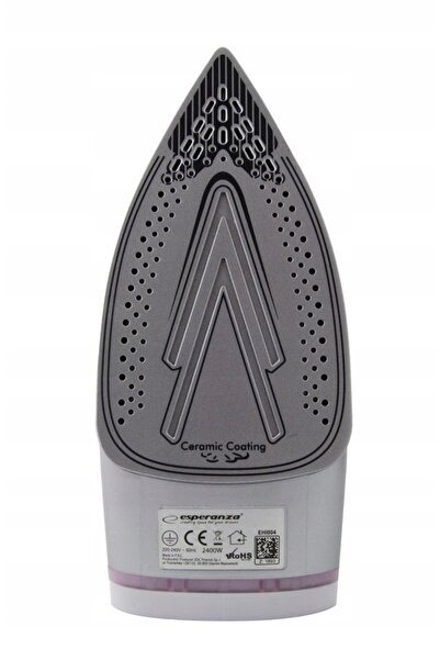 ESPERANZA FIER DE CĂLĂTIT CU ABUR, PLACĂ CERAMICĂ, 2400W, AUTO-CURĂȚARE MOCNE