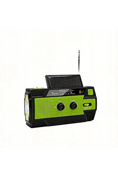 bedee RADIO SOLAR PORTABIL KORBKA ALARMA DYNAMO LANTERNĂ DE URGENȚĂ 4000MAH